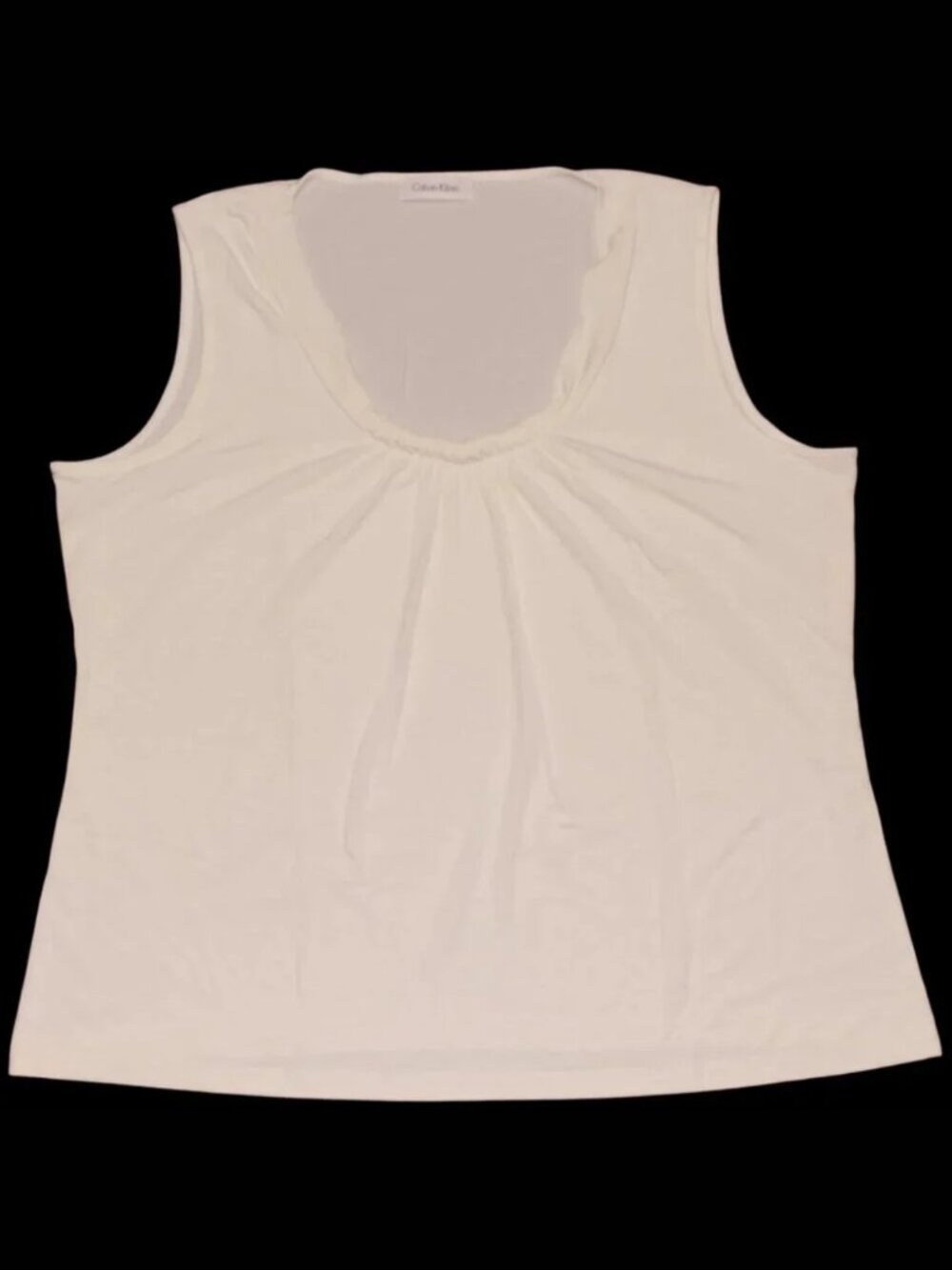 Calvin Klein Women's Sleeveless White Shirt NWOT Size XL